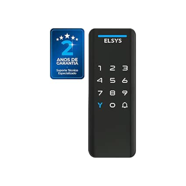 Fechadura Digital de Sobrepor, Abertura por senha ou tag, Pop, Preta, DS1100V, Elsys