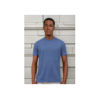 Camiseta Aramis Estampa Costas Barcode Azul Royal Mescla