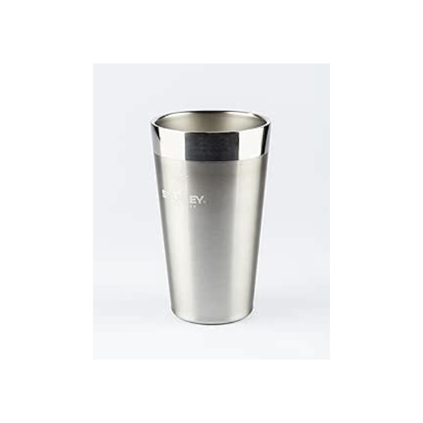 Stanley - Copo de cerveja isolado, copo empilhável Stay Chill de 473 ml, para bebidas quentes ou frias, Stainless Steel