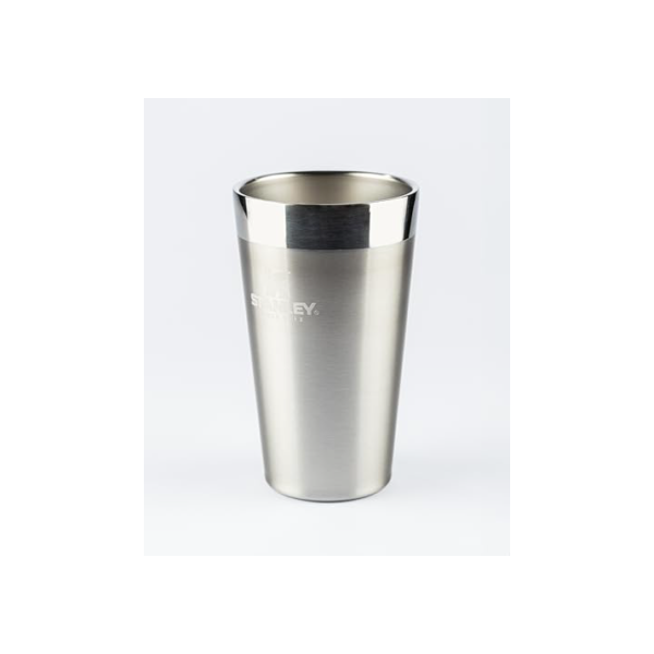 Stanley - Copo de cerveja isolado, copo empilhável Stay Chill de 473 ml, para bebidas quentes ou frias, Stainless Steel