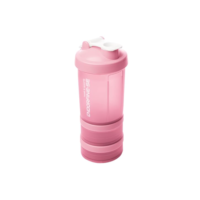 LYOR - Garrafa Shaker 3 em 1 de Plástico Performance Rosa 650ml