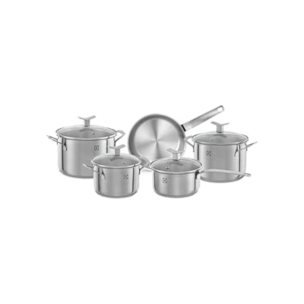 Conjunto de Panelas, 5 unidades, Aço Inoxidável, Electrolux
