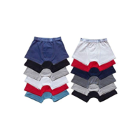 Kit c/ 10 Cueca Infantil Malha 3 a 8  anos P/M/G Menino