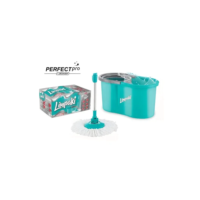 Balde Perfect Mop Pro 360° giratório limpeza geral esfregão cor azul