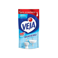 Limpador Anti Bac Veja Banheiro Oxi 400ml Refil Econômico, Veja, Transparente