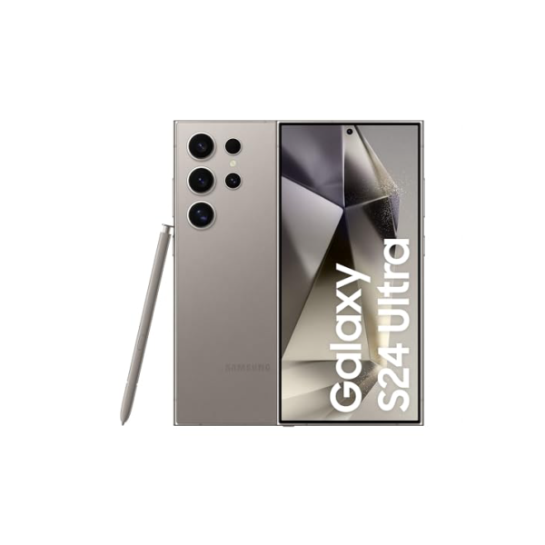 Smartphone Samsung Galaxy S24 Ultra, Galaxy AI, Selfie de 12MP, Tela de 6.8" 1-120Hz, 256GB, 12GB RAM - Titânio Cinza