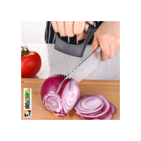 Suporte Alça Garfo Para Corta Fatiar Cebola Frutas Legumes Fatiador