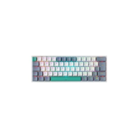 Teclado Mecânico Gamer Machenike K500-B61, RGB, Switch Huano Red, Branco - MAC-K500-B61WR-ABNT2