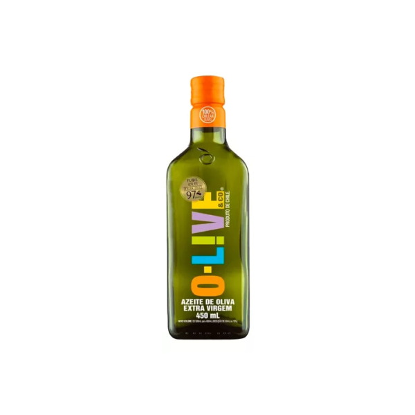 Azeite O-live extra virgem 450ml acidez máxima 0.4%