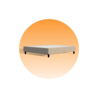 Cama Box Emma Original Bege - Base para colchão King (193X203cm)