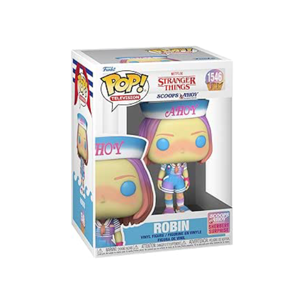 Funko Pop! TV: Stranger Things - Robin - (Scoops Ahoy) - Figura de vinil colecionável - ideia de presente- Mercadoria oficial - brinquedos para crianças e adultos - Fãs de TV