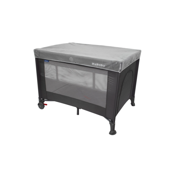 Berço Portátil Infantil Cercado Desmontável Com Mosquiteiro Sleep Cinza Kababy