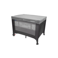 Berço Portátil Infantil Cercado Desmontável Com Mosquiteiro Sleep Cinza Kababy