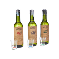 Kit Cachaças Clássicas Santo Grau 375ml com copos