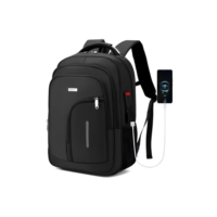 Mochila Masculina Reforçada Grande para Notebook Trabalho Viagem Faculdade Mochila Executiva Impermeável Resistente Antifurto Adulto (Preto)
