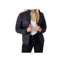 Jaqueta Casaco  Bobojaco Puffer Capuz Removível Bolsos Internos Feminina