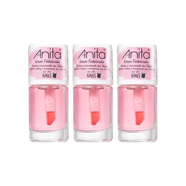 Kit 3 Esmalte Sérum Fortalecedor Anita Crescimento De Unha -Ref 552