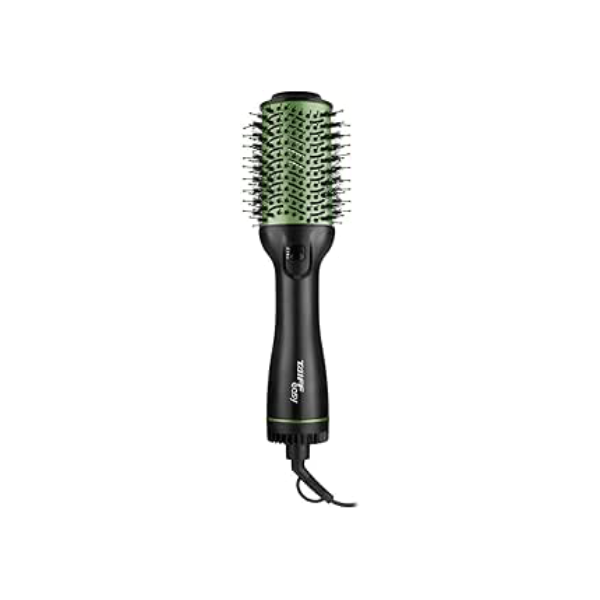 Escova Taiff Easy Oval, Secadora, Alisadora e Volumizadora, Verde, 220V