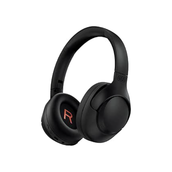 QCY H3 ANC Fone de Ouvido Bluetooth, Cancelamento de Ruído Ativo Headphone Bluetooth 5.4 Headset com Microfone, Certificação Hi-Res Audio, Conexão Multipontos, 60 horas reprodução, Preto