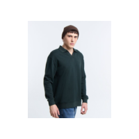 Camisa Relaxed em Algodão com Gola Polo Verde