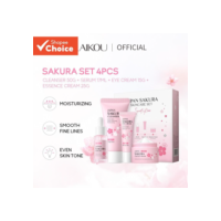 LAIKOU Sakura 4 Unidades/Conjunto Hidratante Para Clarear Manchas Da Pele Fade Dark Circle Eye Cream