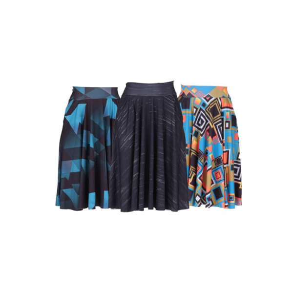 Kit com 3 Saias Godê Evangélica Feminina Sublimada