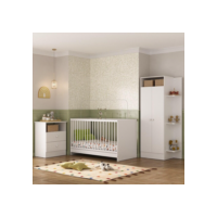Jogo De Quarto Infantil Trevalla Móveis Pom Pom 3 Peças