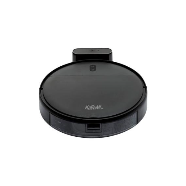 Robô Aspirador e Passa Pano KABUM! smart 100 - 5 Modos de Limpeza, Sensor Anti-Queda, Base de Carregamento - Bivolt - Preto - KBSF007