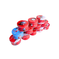 12 lata metal natal vermelho decorativo sortido pARA DOCES