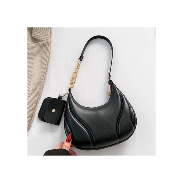 🎀MOONLIT Design Elegante Bolsa Francesa De Alto Valor De Ombro De Grande Capacidade Bolsa De Axila