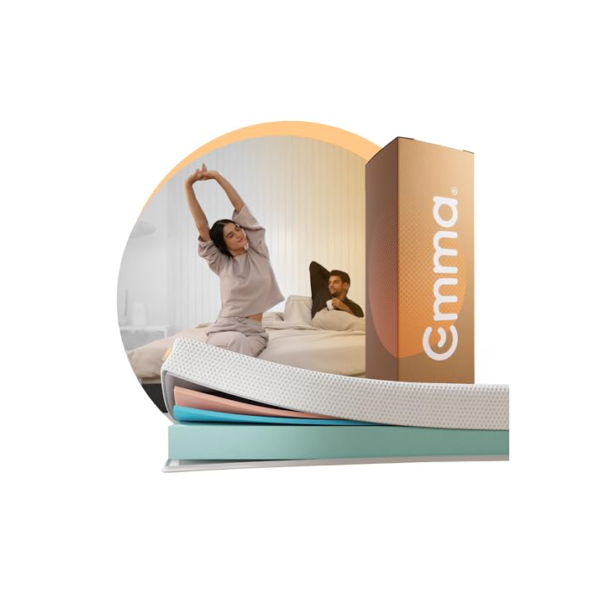 Colchão Queen Emma One Plus - Firme com tecnologia alemã, 100 noites de teste e 10 anos de garantia.