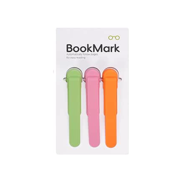 Marcadores de livros Marcadores de paginas Marcadores de silicone inovadores Marcadores de Livros Automaticos Acompanha sua Leitura Sem Perder Paginas (CORES 02)