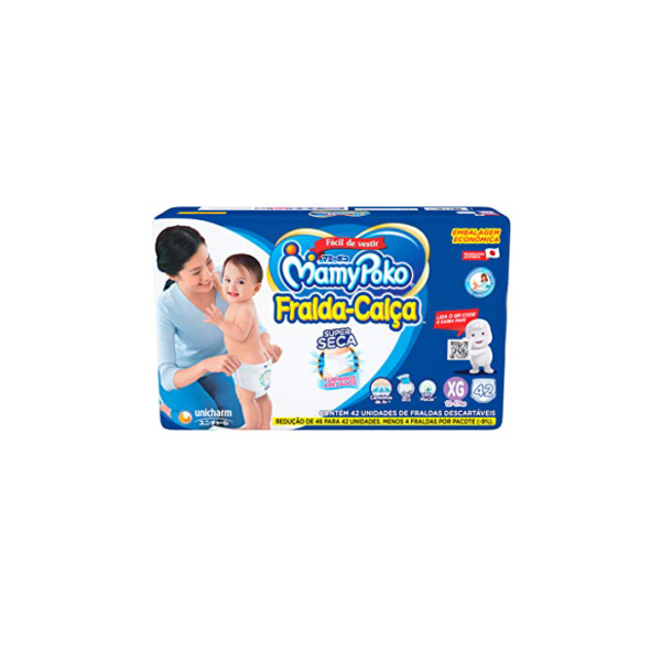 MamyPoko Fralda-Calça Premium Seca Xg 42 Unidades
