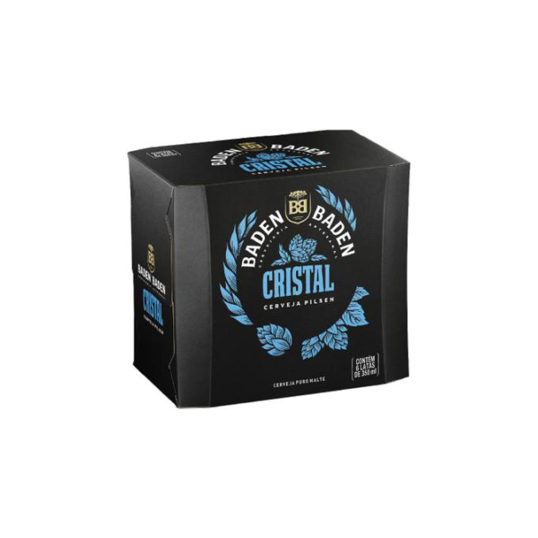 Cerveja Baden Baden Cristal Pilsen Lager - 6 Unidades Lata 350ml