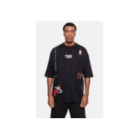 Camiseta NBA Oversize Miami Heat Masculino - Preto