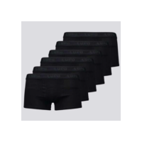 Kit 6 Cuecas Sunga Lupo Algodão Com Elastano Preta - Preto