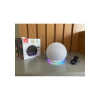 Caixa de som , modelo Alexa com comando de voz através app da Amazon e bluetooth.