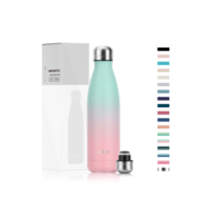 WATERSY Camada Dupla garrafa térmica de água 500ml Aço Inox Portátil Viagem ao ar livre copo de água