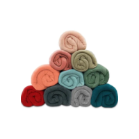 Kit 05 Mantas Microfibra Lisa Cobertor Casal - Corttex