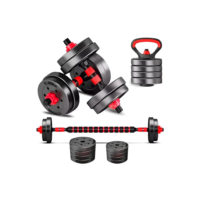 Kit Halteres Barras Anilhas Musculação Kettlebell Academia