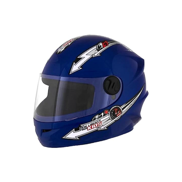 Pro Tork Capacete Moto Liberty Four Kids, Azul, Tam. 54