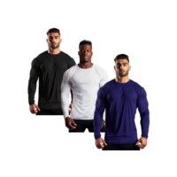 Kit 3 Camisetas Segunda Pele Manga Longa Tecnologia Dry Anti Odor Anti Suor Termica Corrida Bike EPI Blusa Vida Loca Top