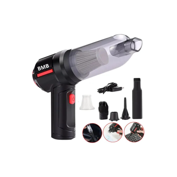 Aspirador De Pó Mini Soprador 3em1 Usb Portatil Recarregável