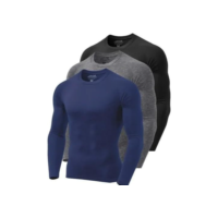 Kit 3 Unidades Camiseta Dry Fit Original Térmica com Proteção Uv50+ Segunda Pele