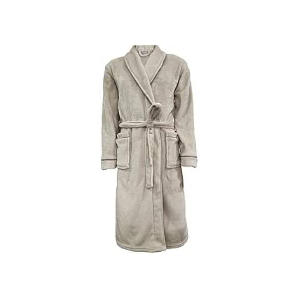 Camesa Roupão Neo Velour Flannel Aveludado 220g/m2 Tamanho GG - Bege