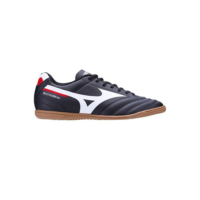 Chuteira Futsal Mizuno Morelia Club Unissex - Preto Fosco+Branco