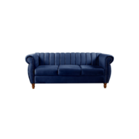 Sofá Chesterfield Realeza 3 Lugares Decoração Retrô Vintage Clássico