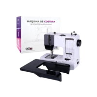 Máquina de Costura Multifuncional 12/38 Pontos Bivolt 110V 220V Com Extensor e Diversas Funções