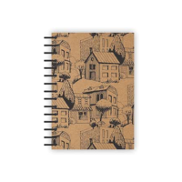 Caderneta 1/8 flexível Kraft House cod. 0485 com 80 folhas pautadas - abyaragraf