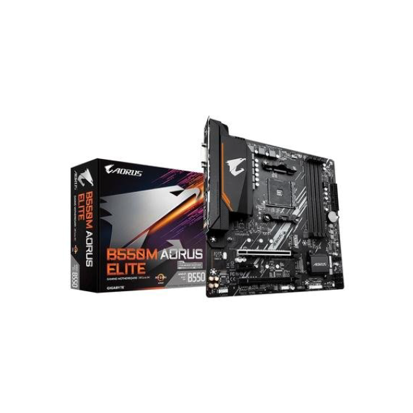 Placa-Mãe Gigabyte B550M Aorus Elite Rev. 1.3, AMD AM4, Micro ATX, DDR4, Preto - B550M AORUS ELITE